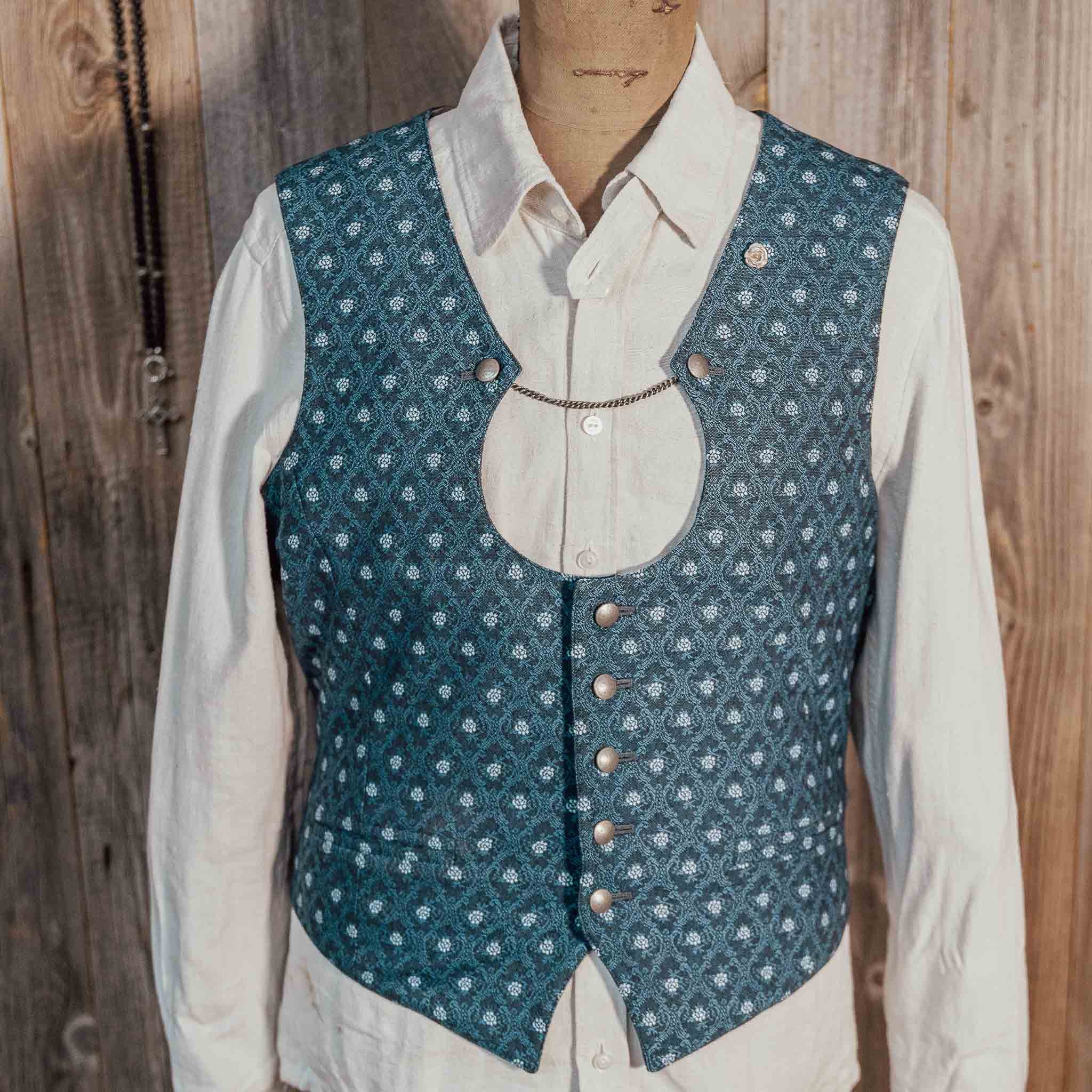 "Marco I.-De Oane“ Einreiher Weste blau