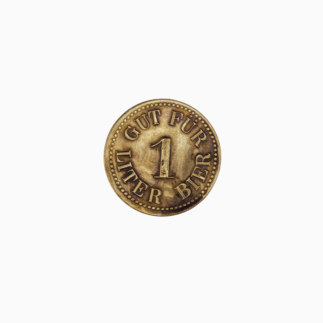 Historisches Bierzeichen | rund Messing | Bürgerbräu | Ansteck-Pin