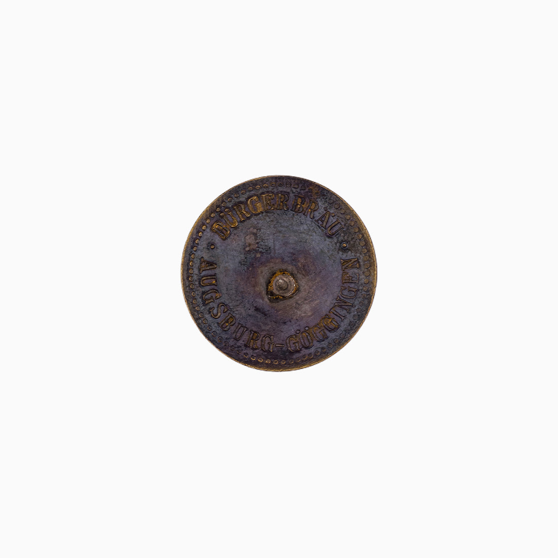 Historisches Bierzeichen | rund Messing | Bürgerbräu | Ansteck-Pin