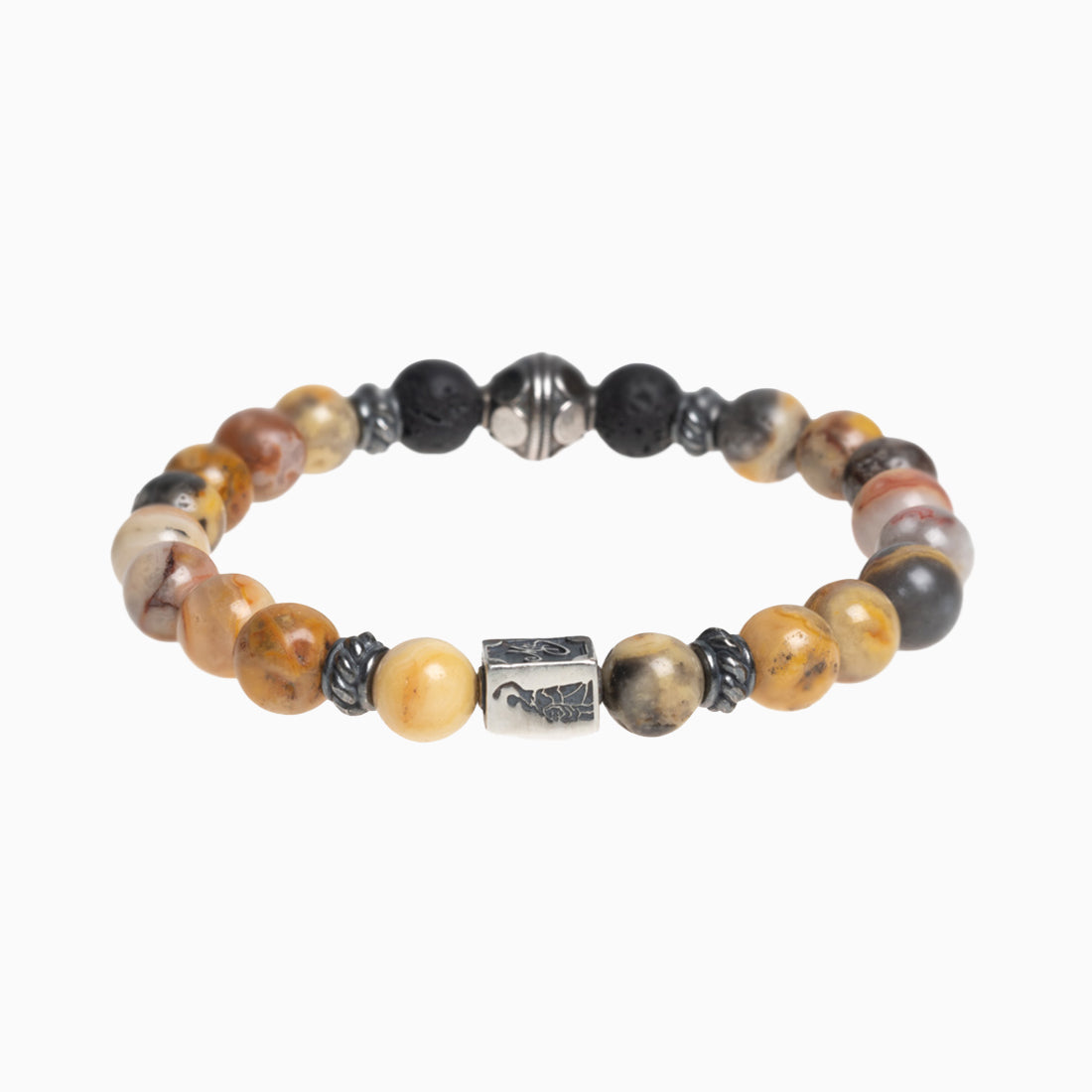 Edelsteinarmband "Ave Bavaria simple" Crazy Lace