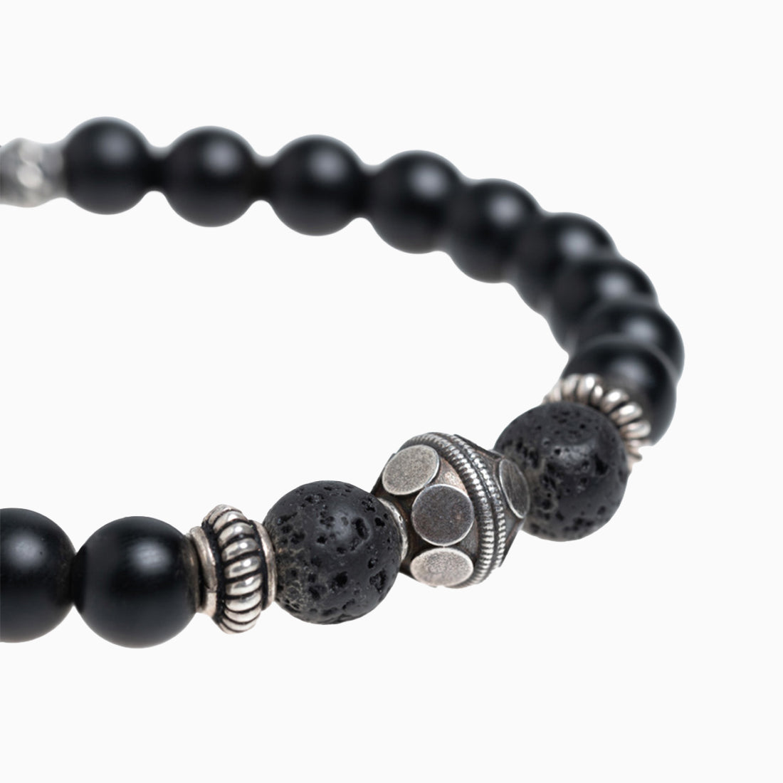 Edelsteinarmband "Ave Bavaria simple" Onyx matt