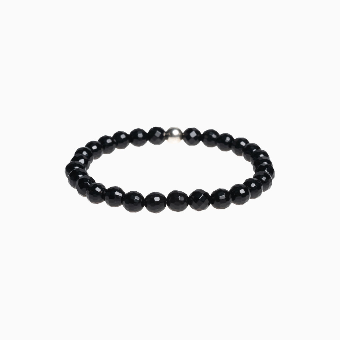 Edelsteinarmband "Porta Bavaria" Onyx facettiert