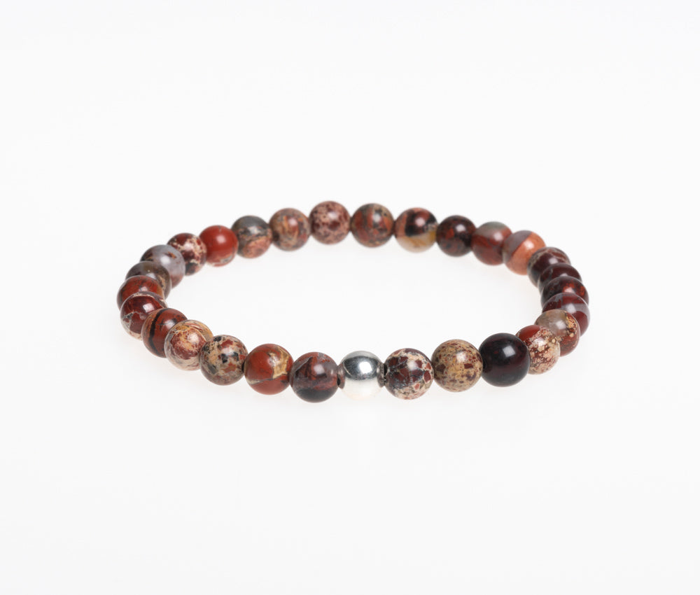 Edelsteinarmband "Porta Bavaria" Roter Bergjaspis