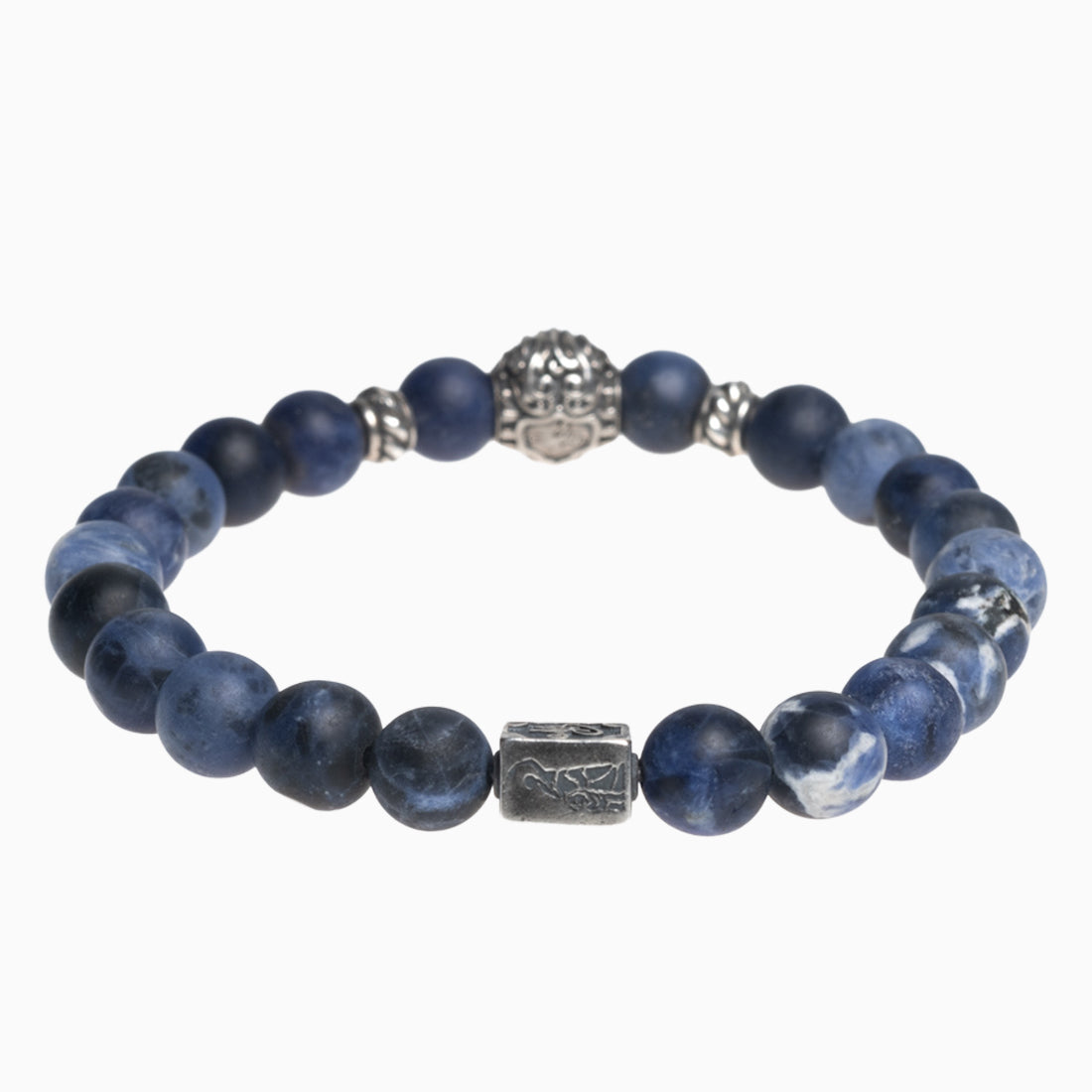 Hoamat-Armband "Chiemgaulöwe" Sodalith