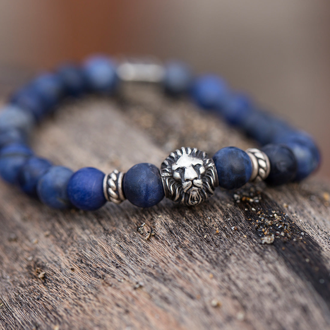 Hoamat-Armband "Chiemgaulöwe" Sodalith