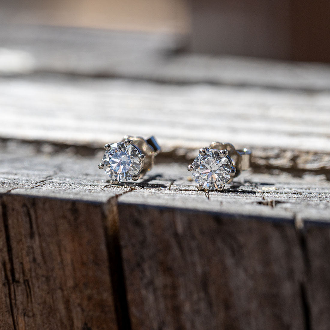 Brillantohrstecker 1,00 ct | Lab Grown Diamonds | 750 Weißgold