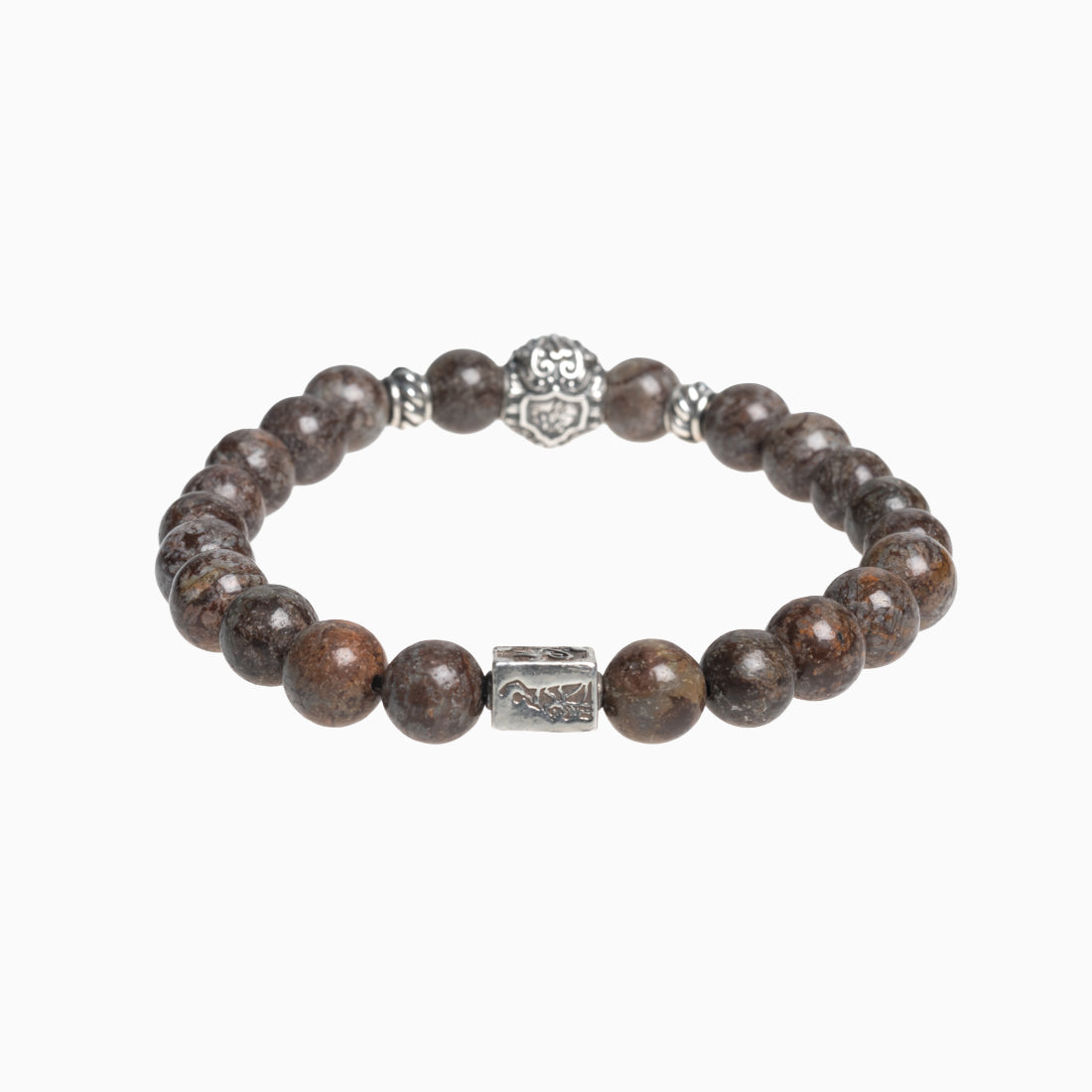 Hoamat-Armband "Chiemgaulöwe" brauner Achat