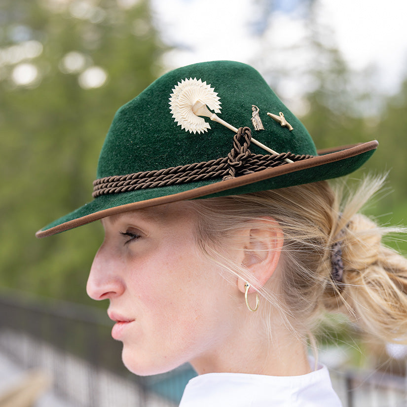 Hutnadel Holz "Almspan" Natur