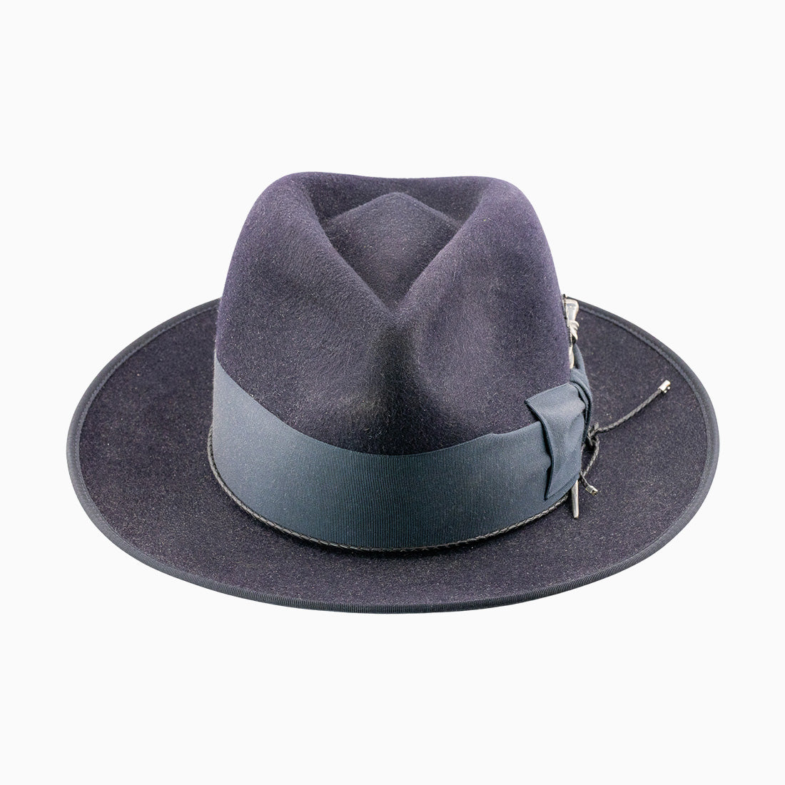 Fedora Hut Deep Navy aus Hasenhaar | UNIKAT | handgefertigt by JULIEN SCHAEDEL | MAMMA BAVARIA KOLLEKTIV