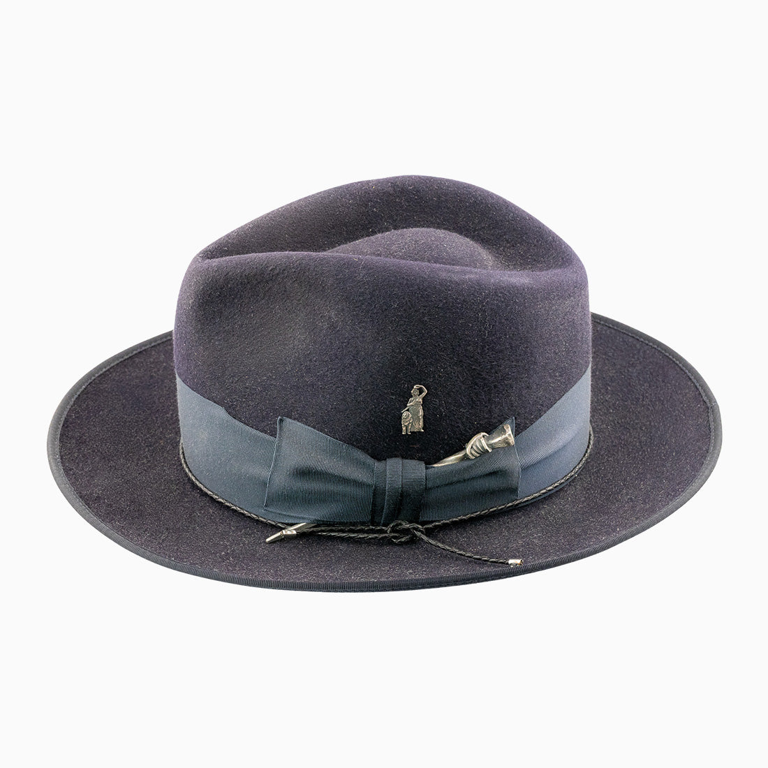 Fedora Hut Deep Navy aus Hasenhaar | UNIKAT | handgefertigt by JULIEN SCHAEDEL | MAMMA BAVARIA KOLLEKTIV