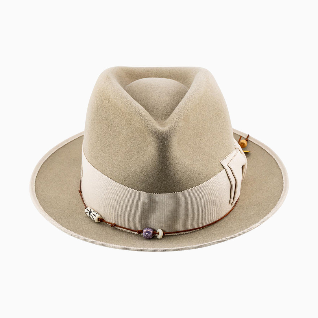 Fedora Hut Ivory Sand aus Hasenhaar | UNIKAT | handgefertigt by JULIEN SCHAEDEL | MAMMA BAVARIA KOLLEKTIV