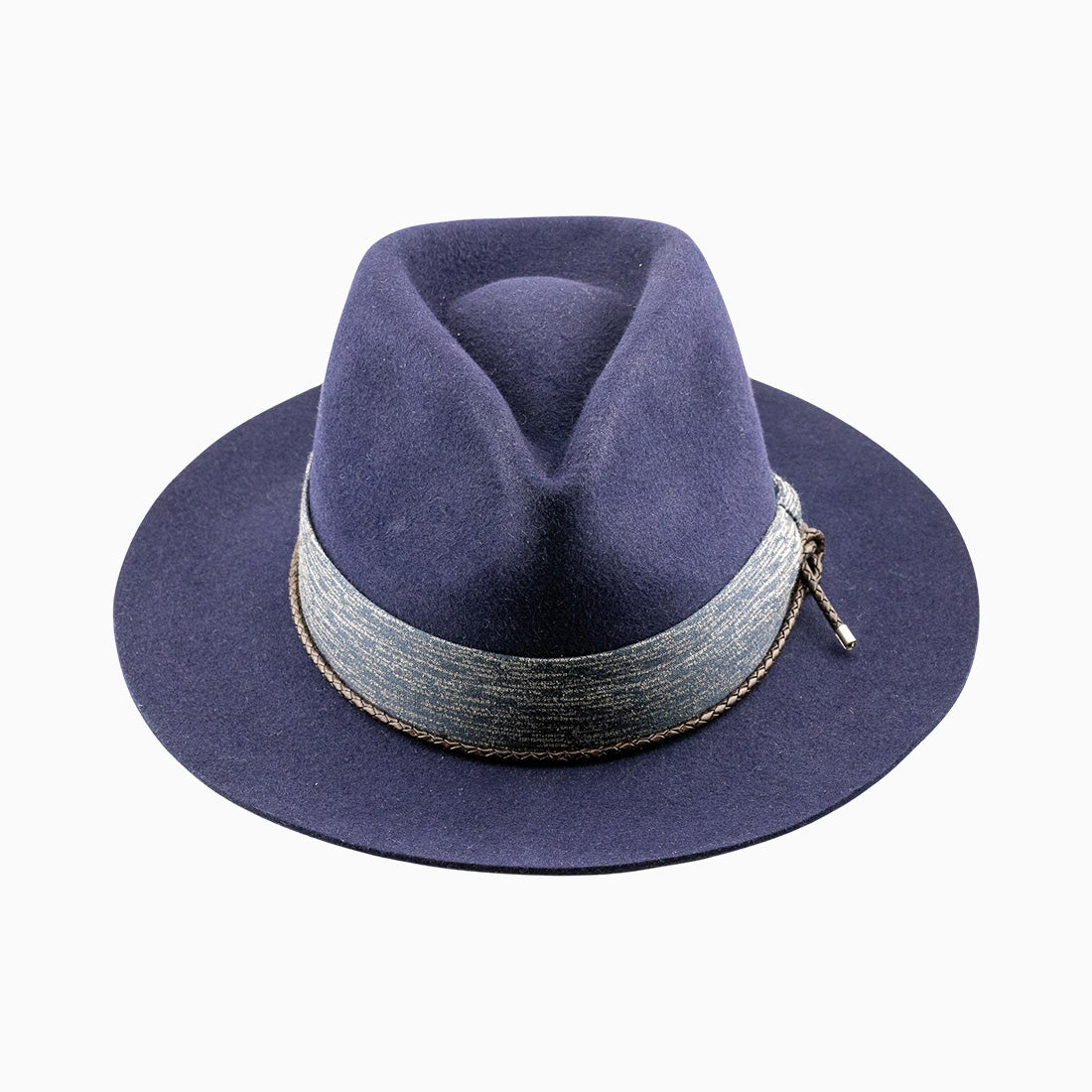 Fedora Hut Navy aus Hasenhaar |UNIKAT | handgefertigt by JULIEN SCHAEDEL | MAMMA BAVARIA KOLLEKTIV