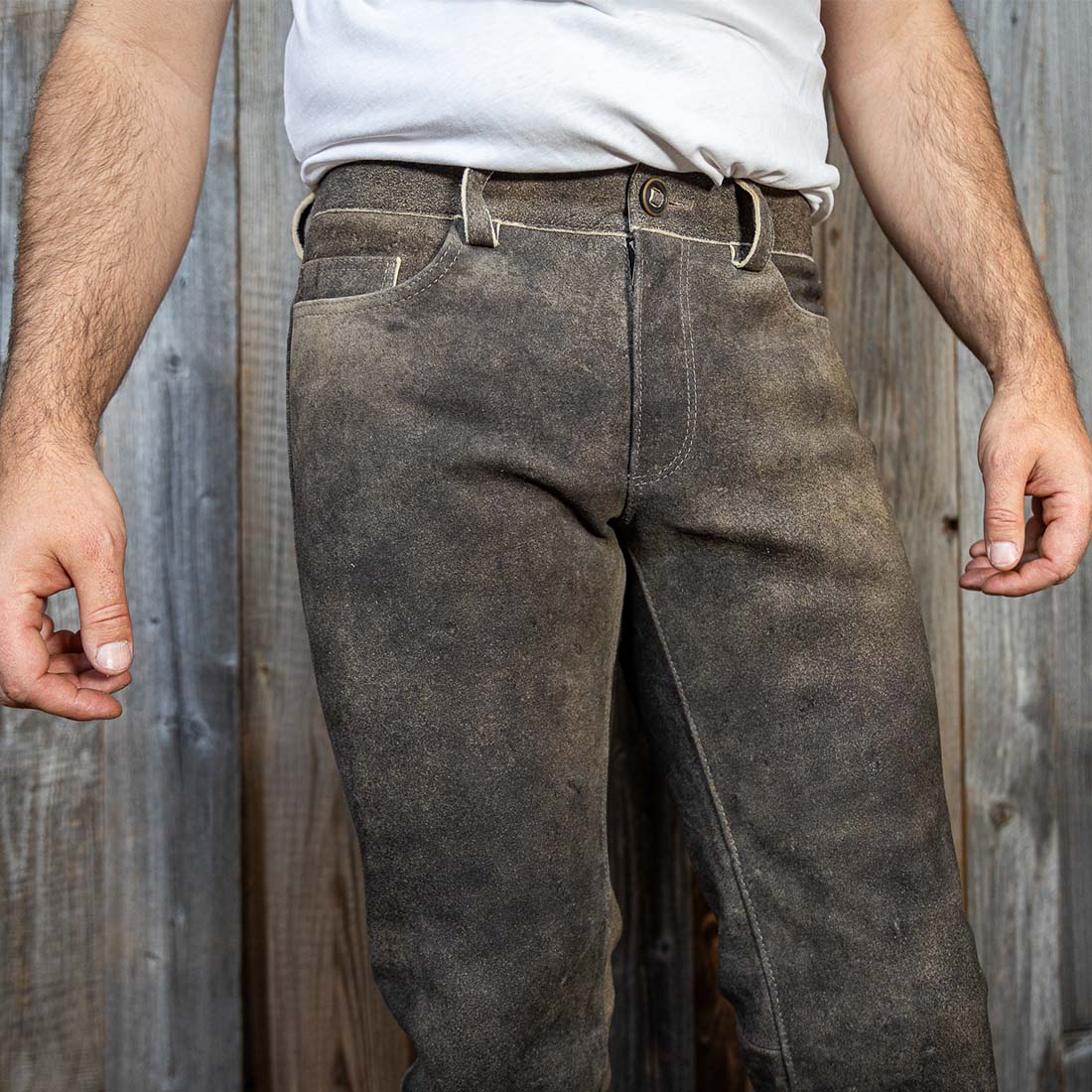 PIONIER | Lederjeans aus sämisch gegerbtem Hirschleder | THE FREE STATE OF BAVARIA