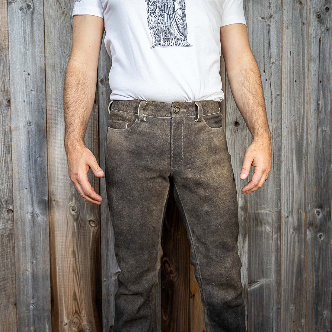 PIONIER | Lederjeans aus sämisch gegerbtem Hirschleder | THE FREE STATE OF BAVARIA