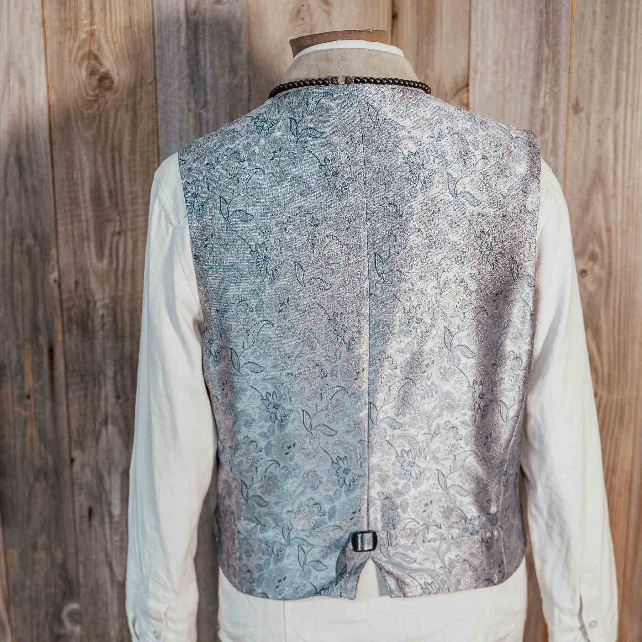 "K.Ludwig-De Oane“ Einreiher Weste Ziegenleder steingrau