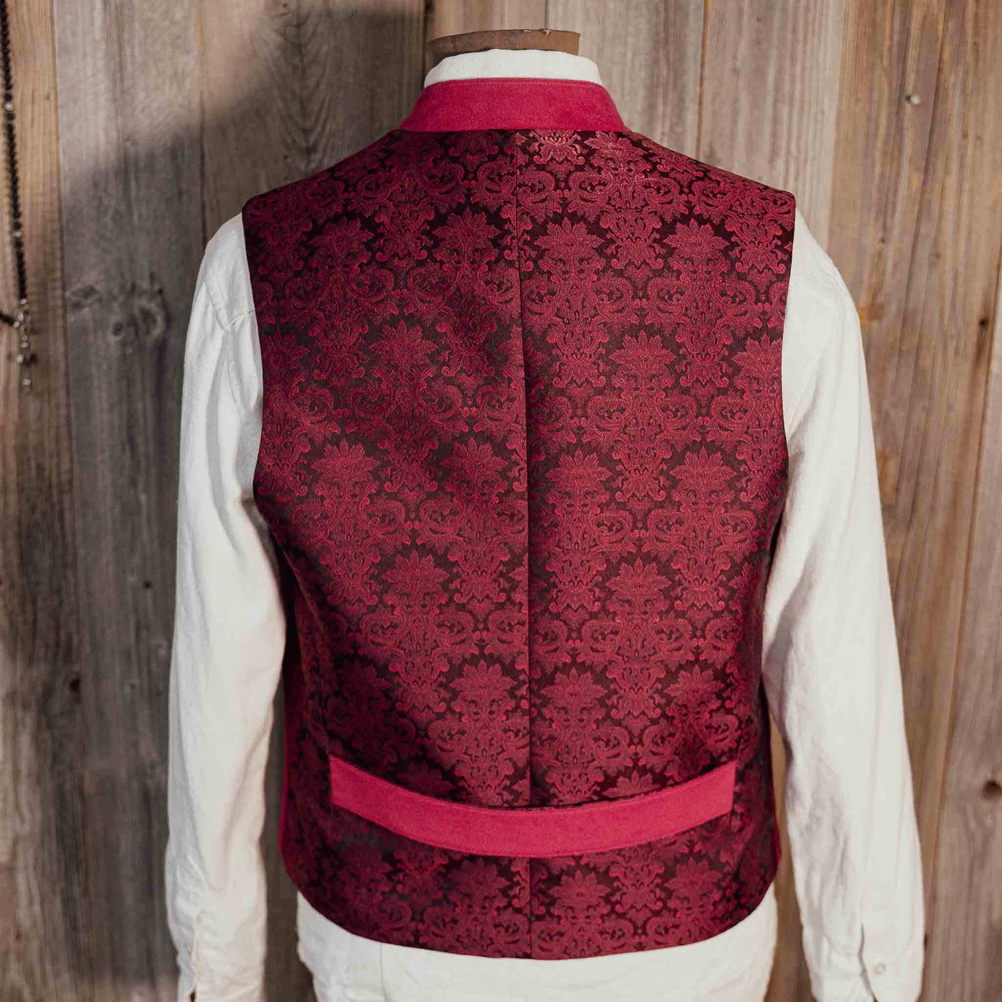 "K.Ludwig-De Oane“ Einreiher Weste weinrot