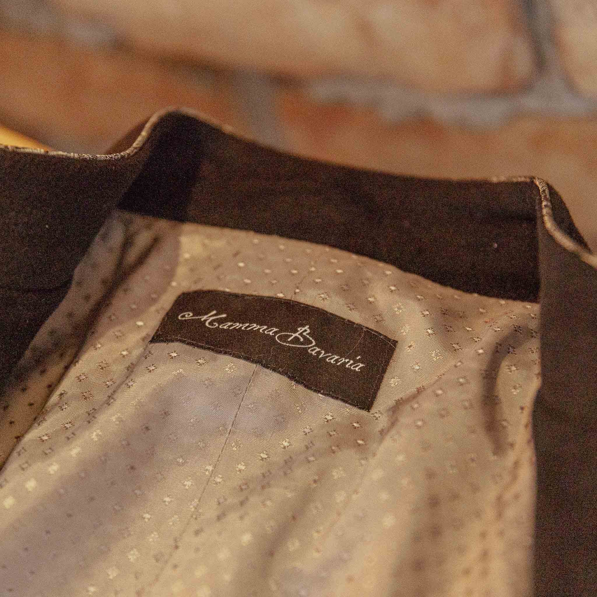 "Napoleon B.-De Oane“ Einreiher Weste schwarz steingrau