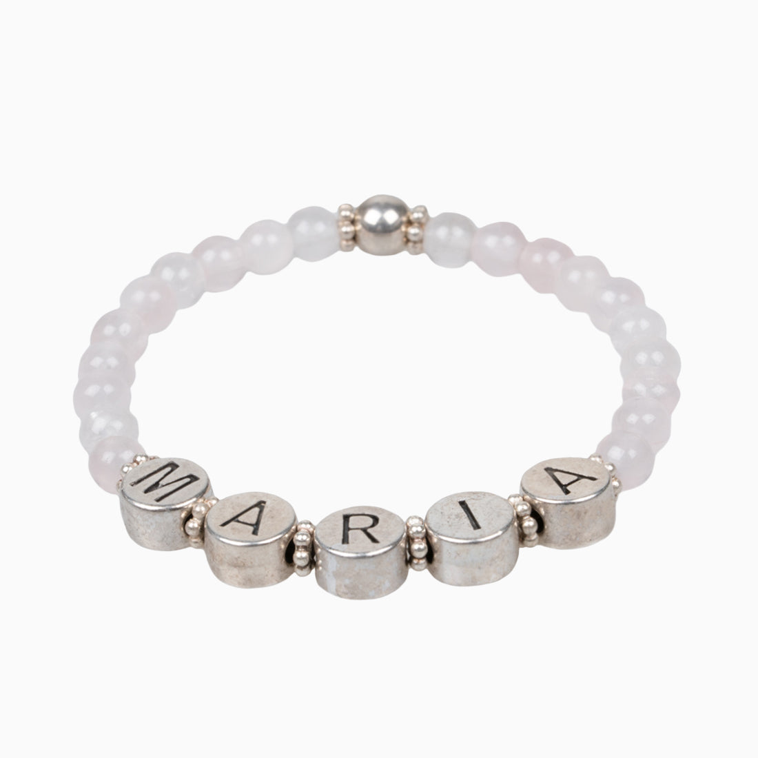 Namensarmband "Madln" Rosenquarz