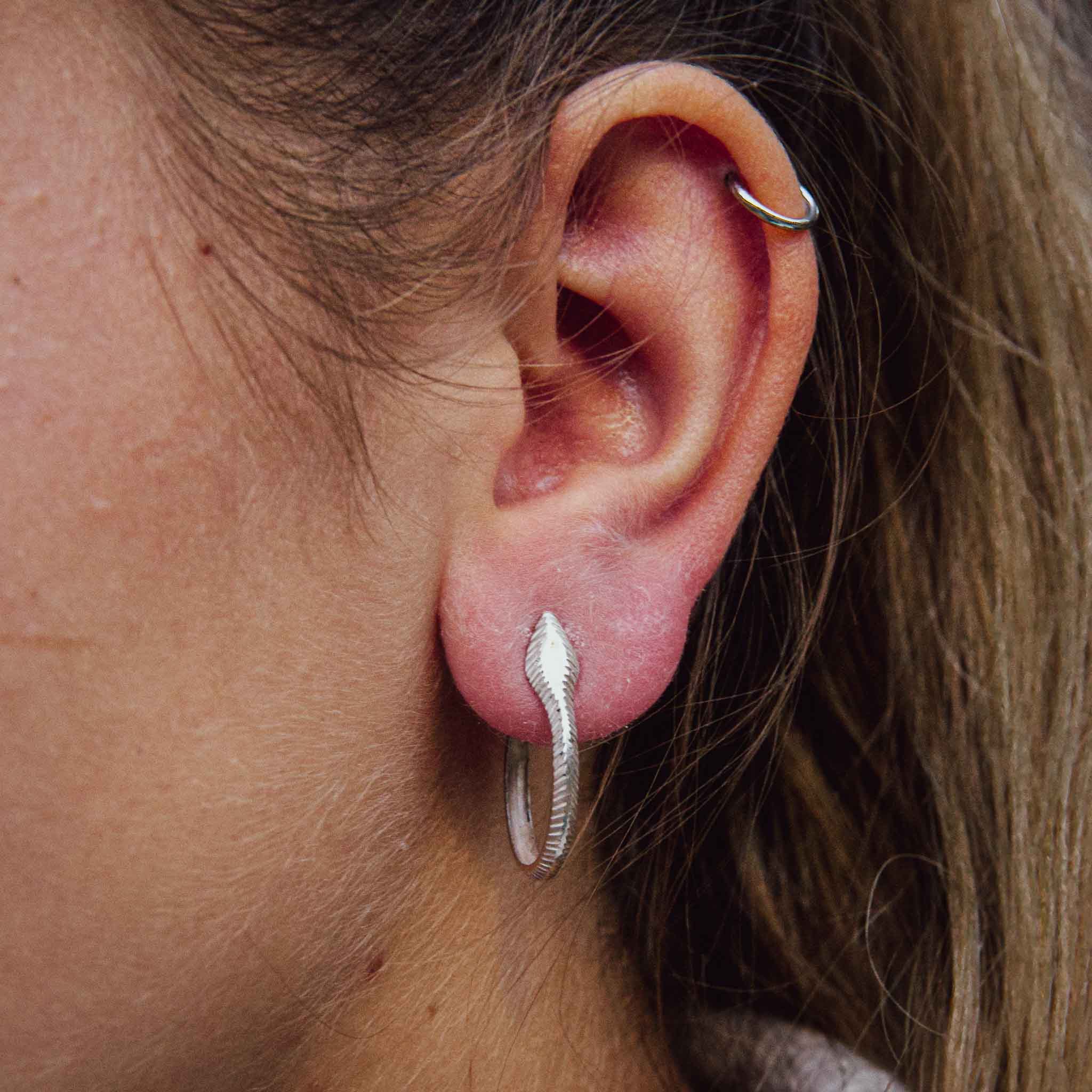 Creolen „Schlange“ – 925 Sterlingsilber poliert