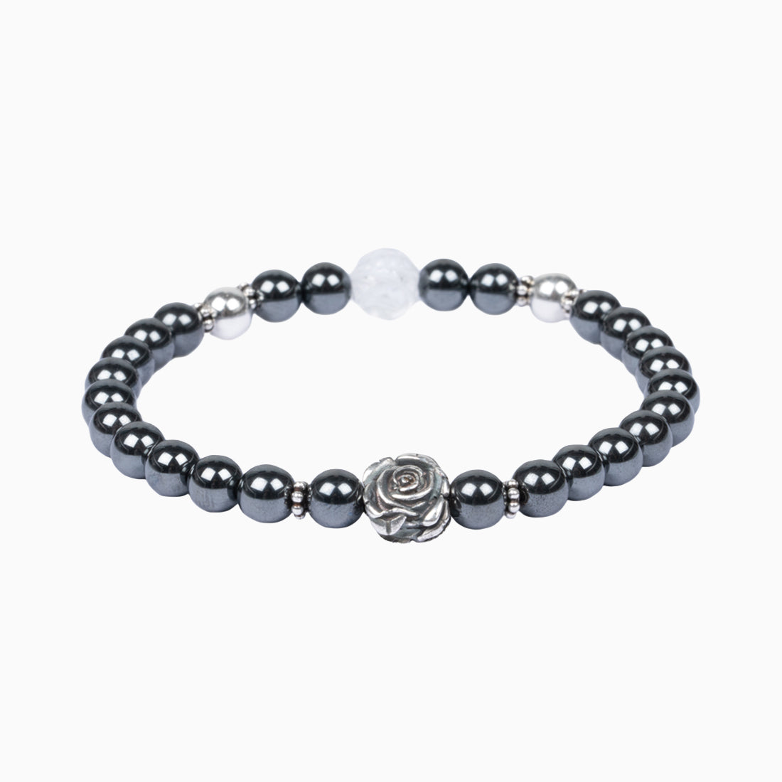 Rosen-Armband "Hämatit"