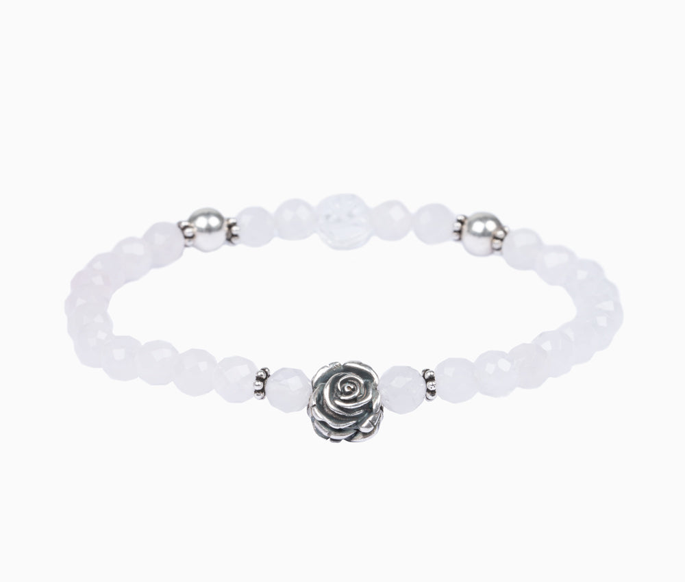 Rosen-Armband "Rosenquarz facettiert"