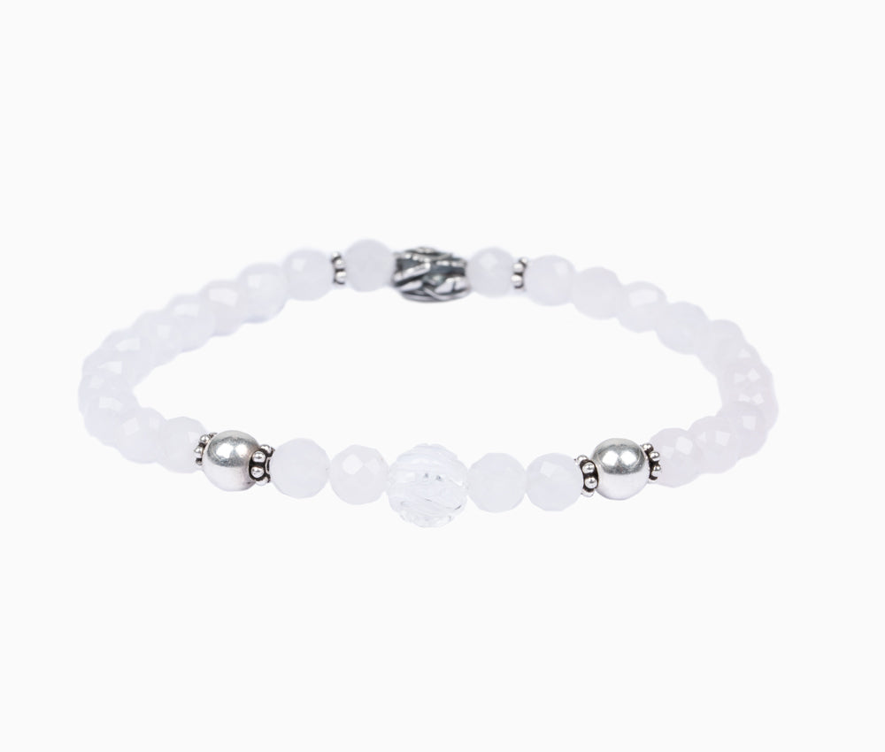 Rosen-Armband "Rosenquarz facettiert"