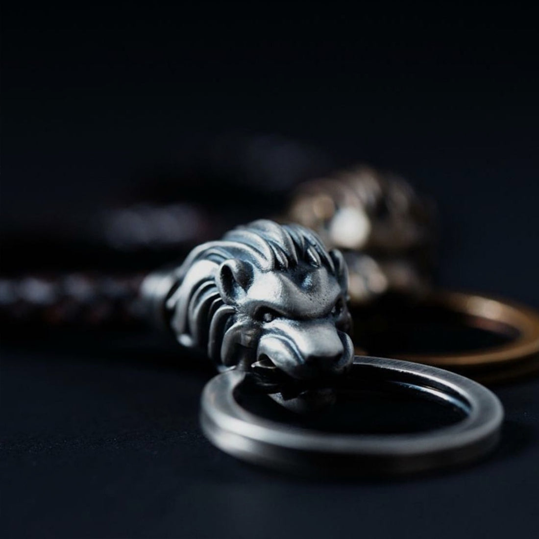 Schlüsselanhänger "Chiemgaulöwe" Sterlingsilber