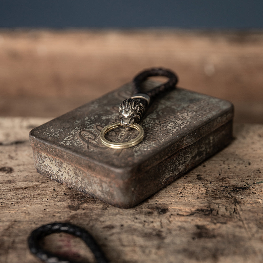 Schlüsselanhänger "Chiemgaulöwe" Messing