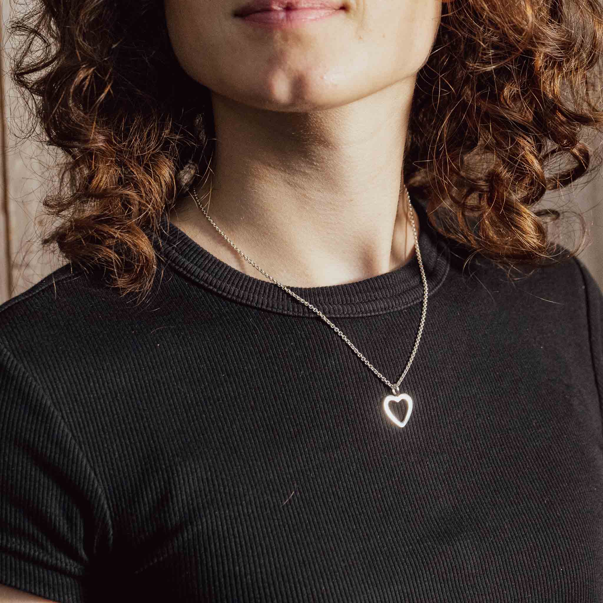 Halskette „Herz“ aus Sterlingsilber