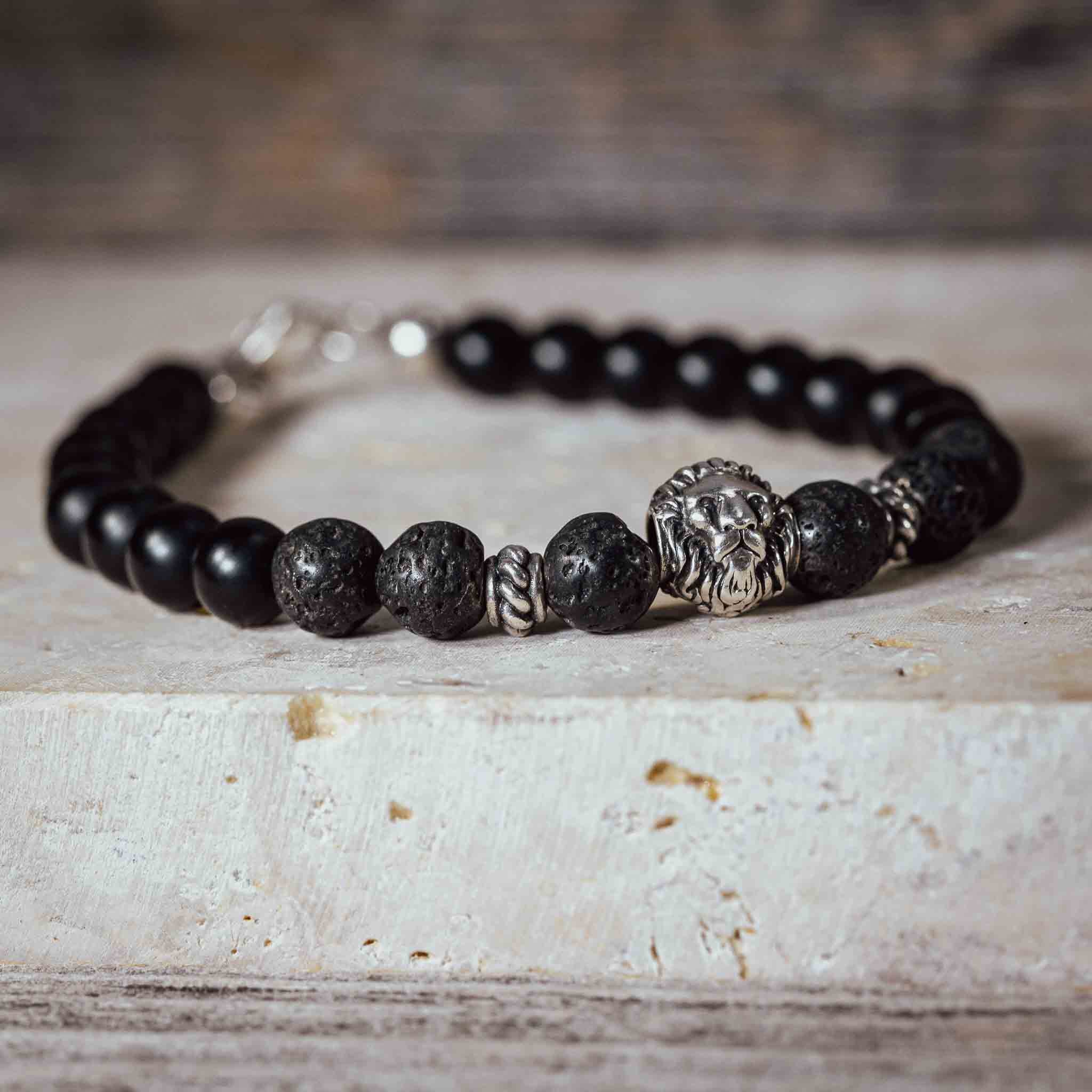 Hoamat-Armband "Chiemgaulöwe" mit Karabiner-Verschluss