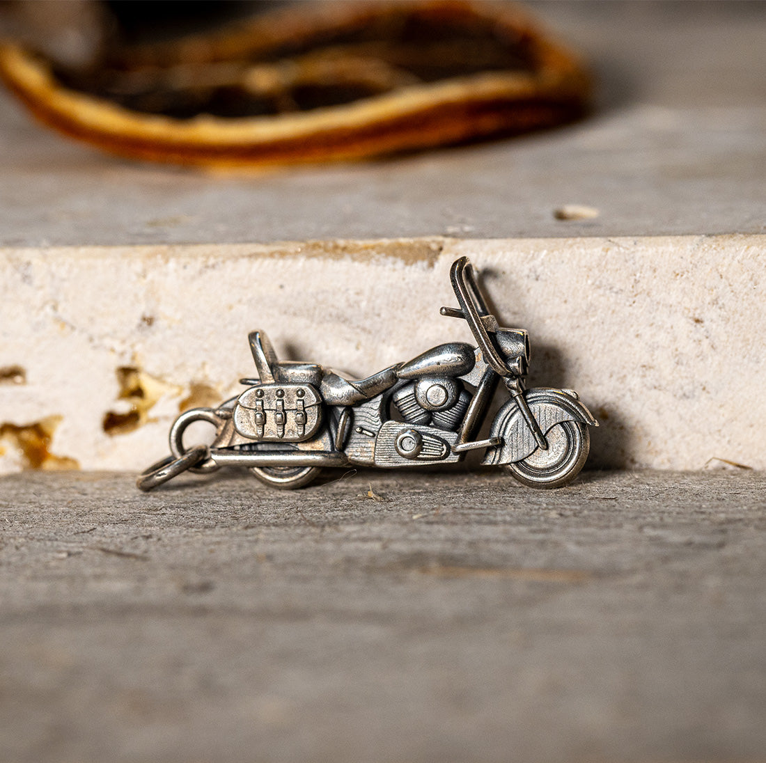 Anhänger "Motorrad" aus Sterlingsilber