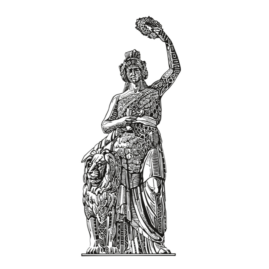 Hoodie "Maori Bavaria" Statue und 1850
