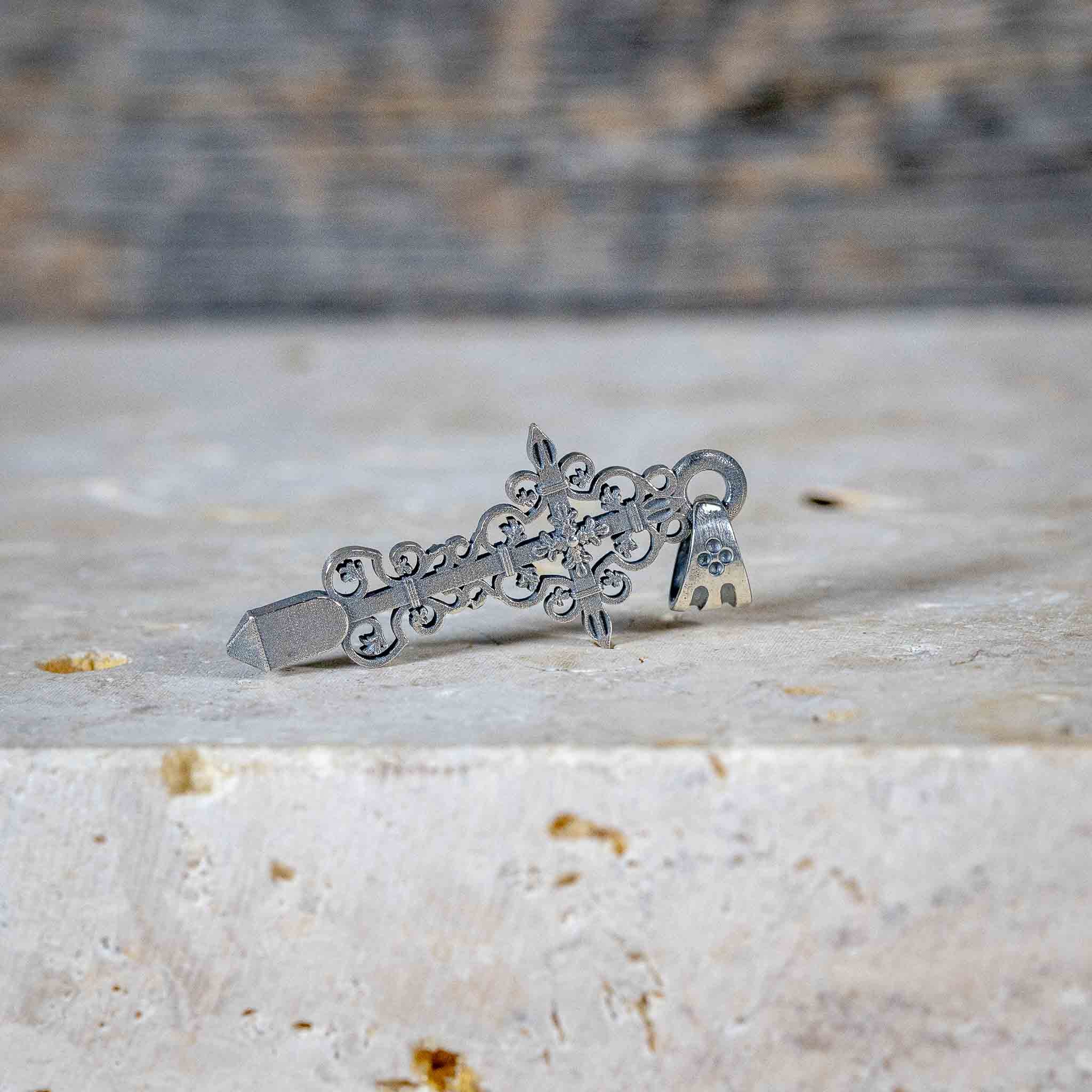 Gipfelkreuz Grünten Allgäu | Kettenanhänger aus 925 Sterlingsilber