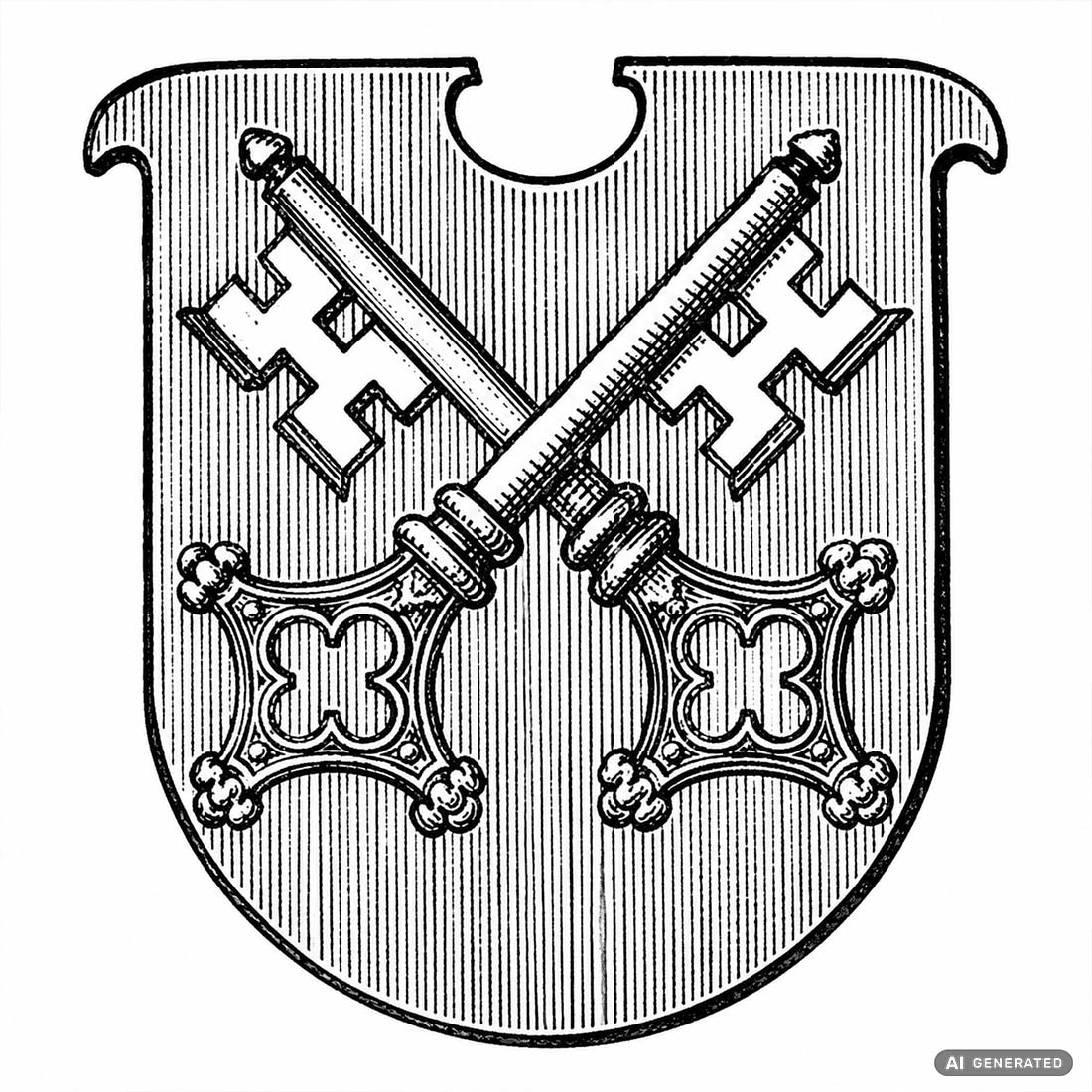Petrus Anhänger | Schlüssel | 925 Sterlingsilber