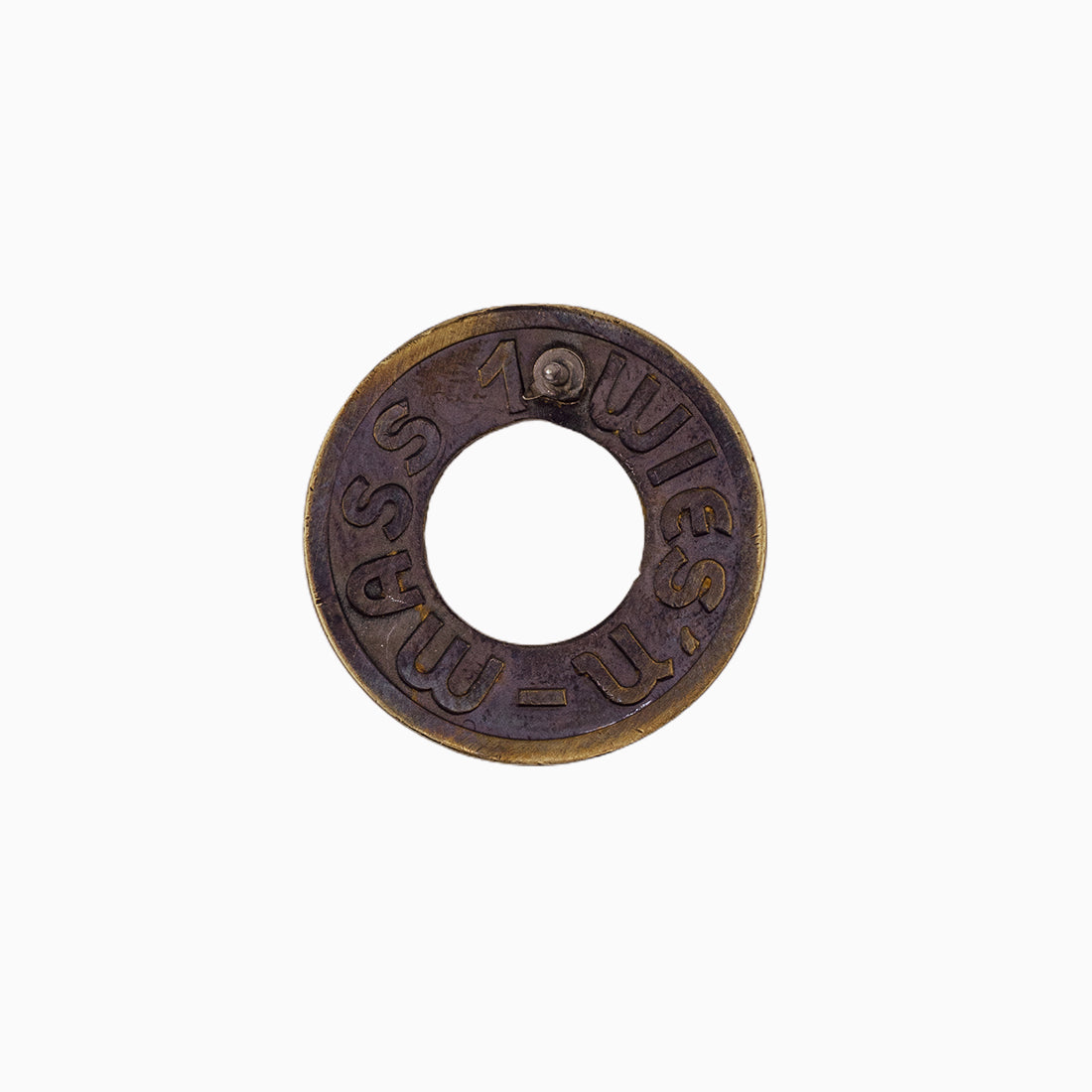 Historisches Bierzeichen | rund Messing | Löwenbräu München | Ansteck-Pin