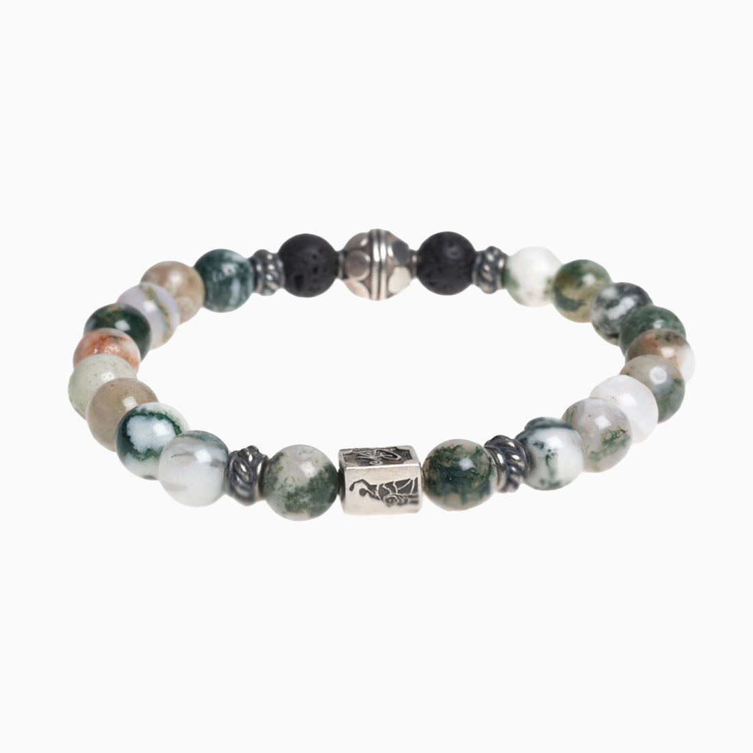 Edelsteinarmband "Ave Bavaria simple" Baumachat