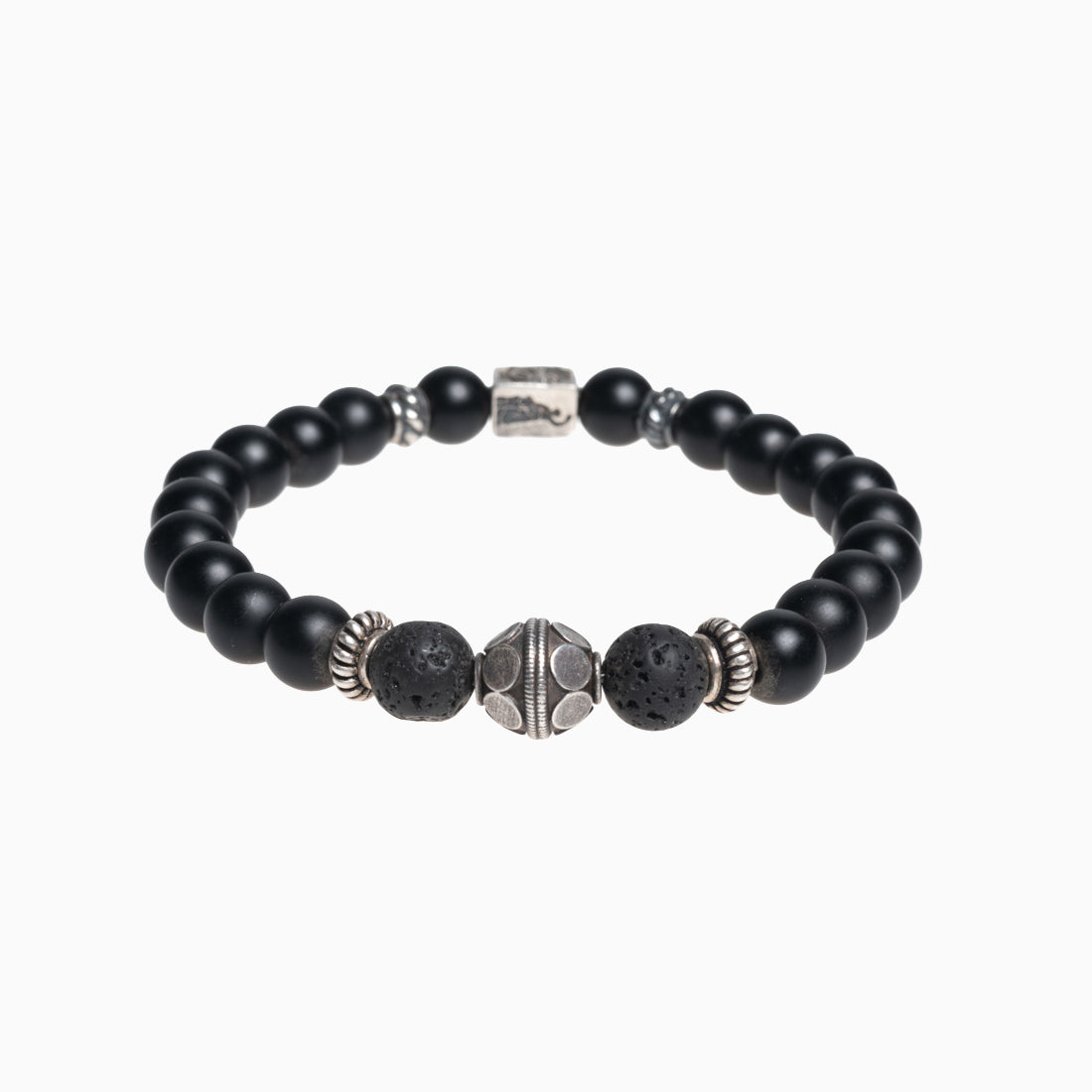 Edelsteinarmband "Ave Bavaria simple" Onyx matt