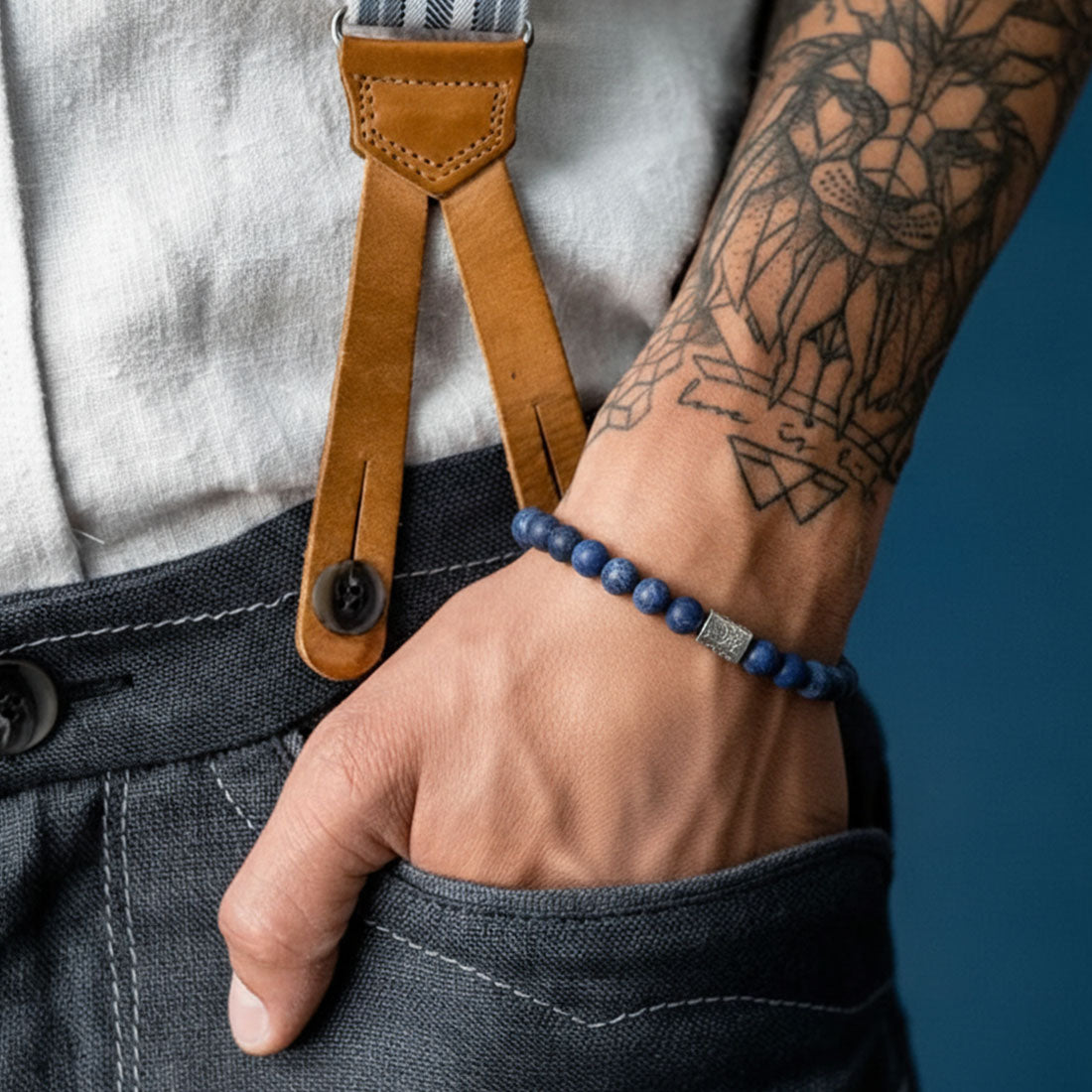 Edelsteinarmband "Porta Bavaria Nugget" Sodalith