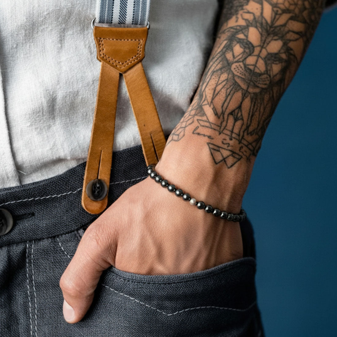 Edelsteinarmband "Porta Bavaria" Hämatit