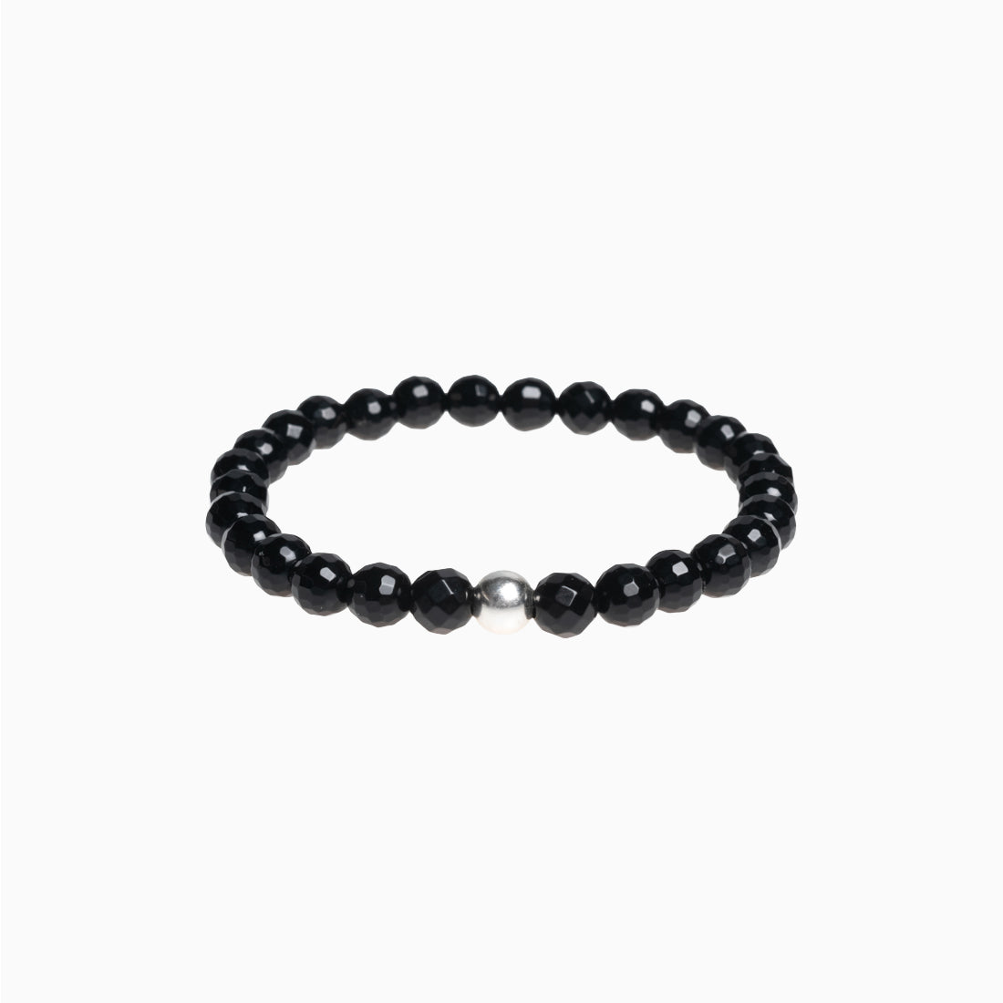 Edelsteinarmband "Porta Bavaria" Onyx facettiert