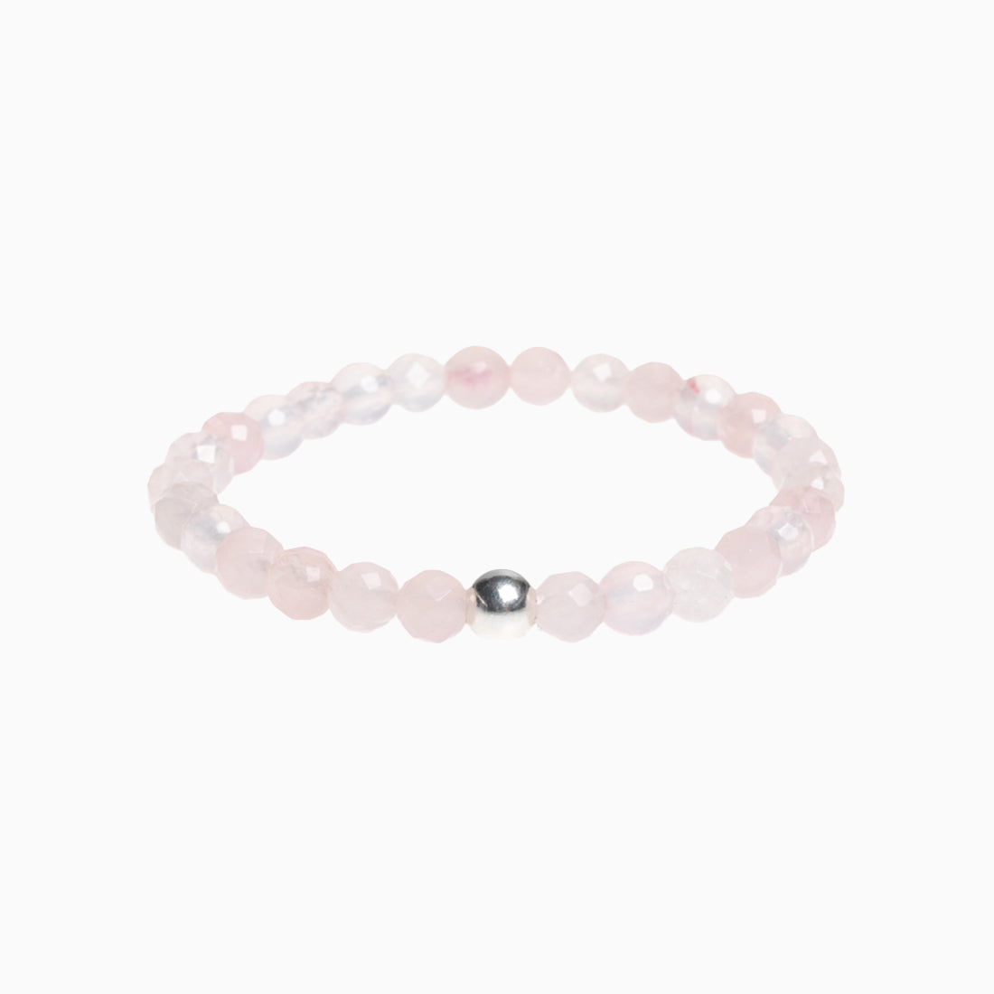 Edelsteinarmband "Porta Bavaria" Rosenquarz facettiert