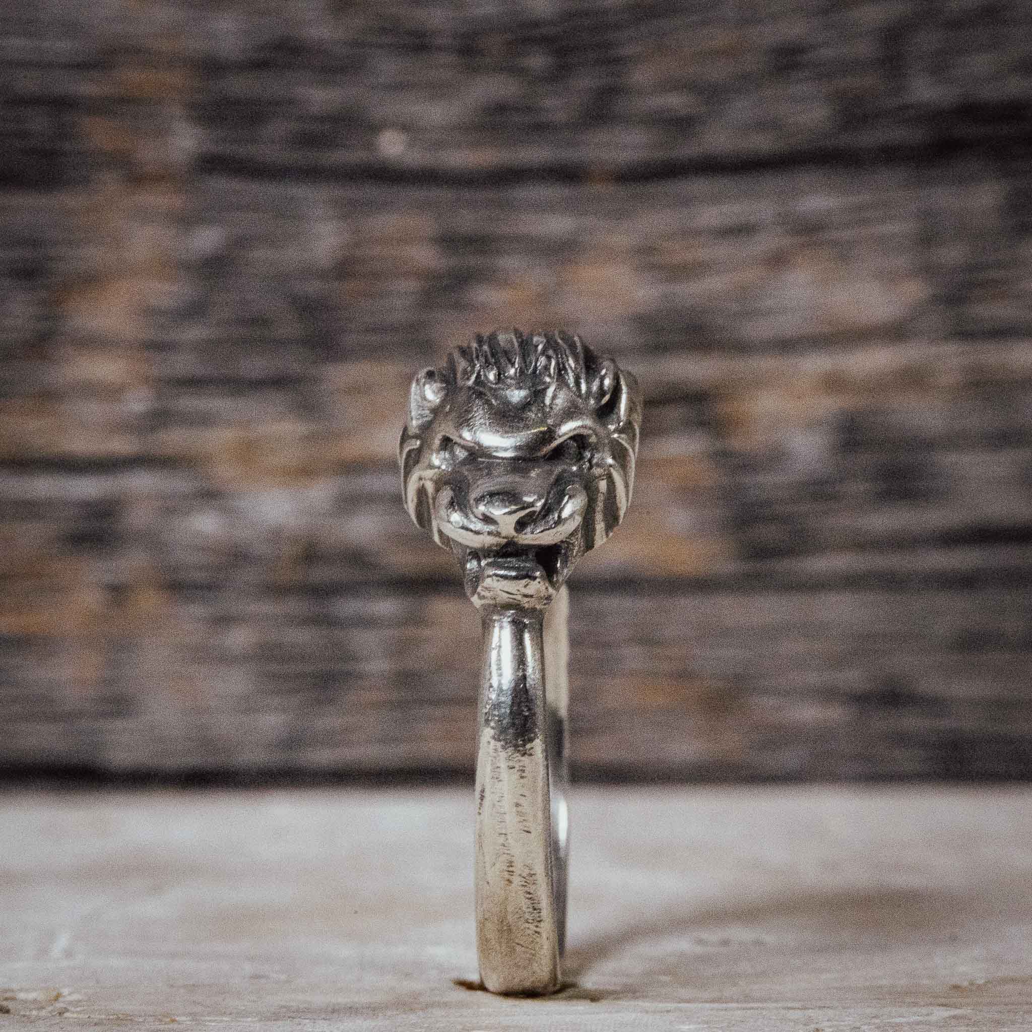 Ring „Bavaria Löwe“ – geschwärzt in Sterlingsilber