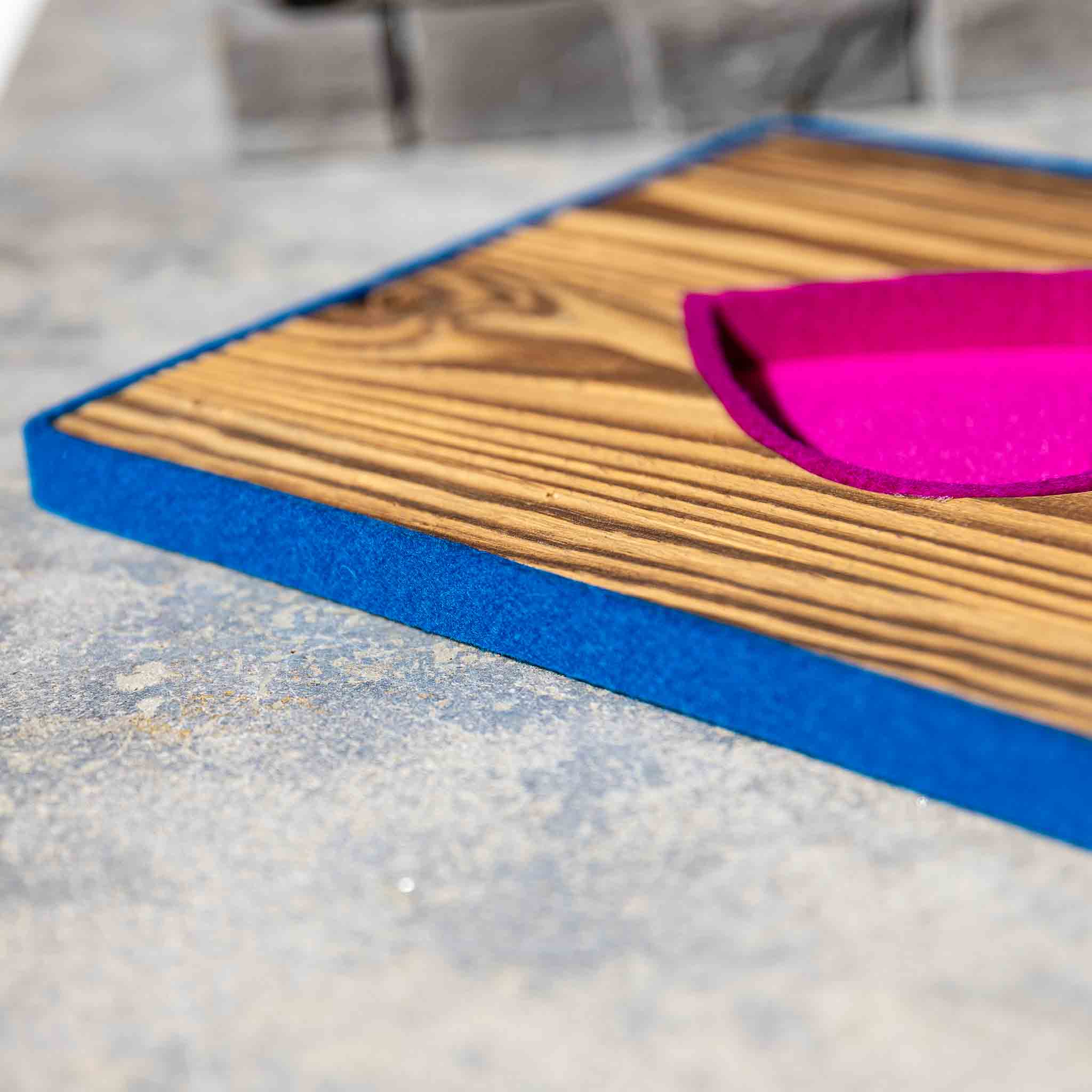 Alpen Kult Quadrat Herz | Pink, Lila & Blau | MAMMA BAVARIA KOLLEKTIV