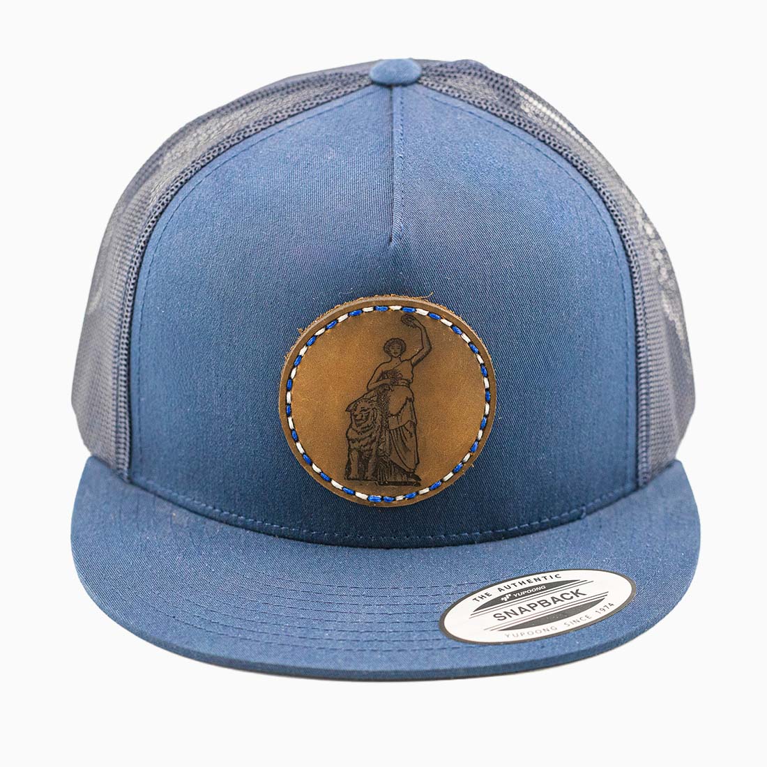 Snapback Cap Bavaria | Lederpatch | Alpine Blue | MAMMA BAVARIA