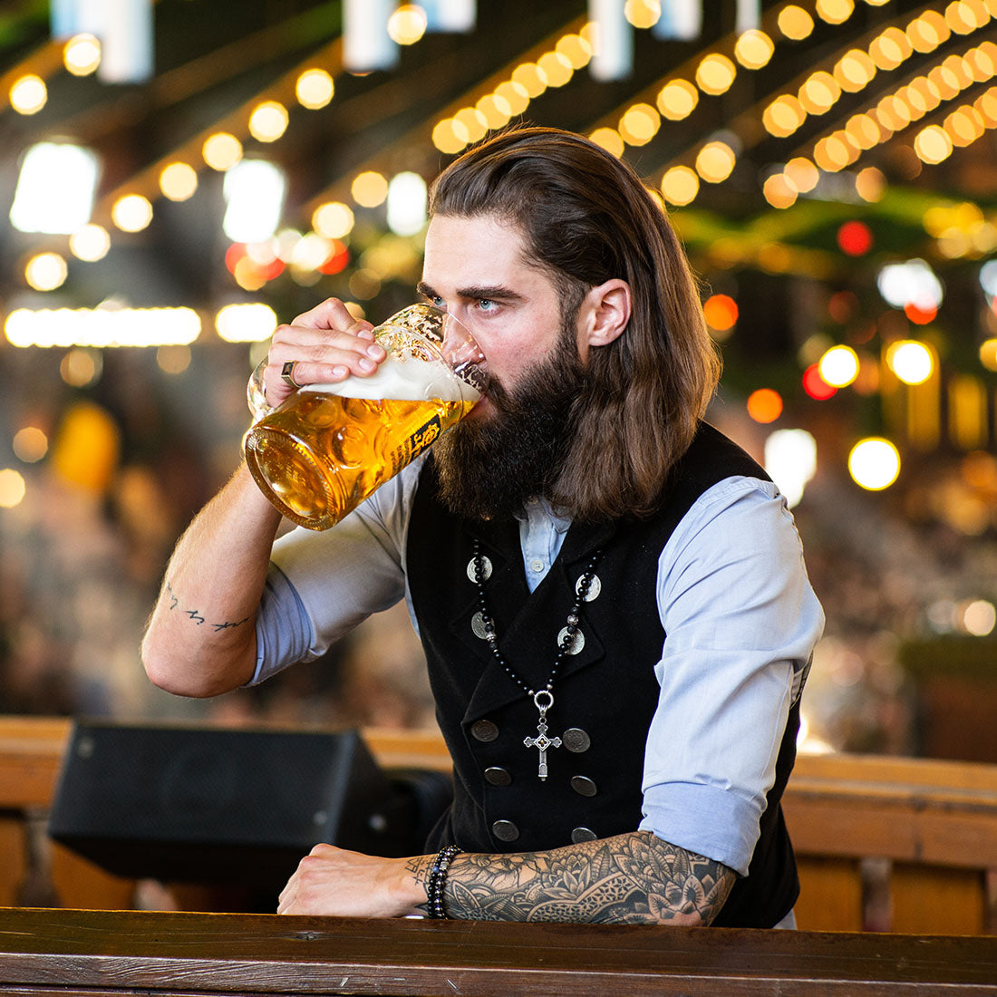 Historisches Bierzeichen Hofbräu München | Charivari-Anhänger | Original aus Bayern