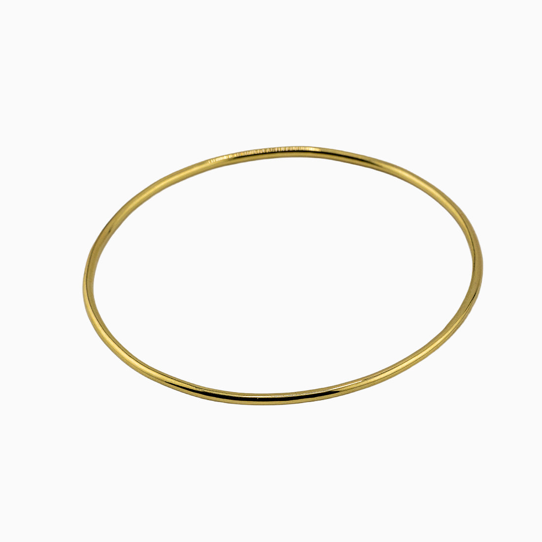 Damen Armreif | 585 Gelbgold Palladium | handgeschmiedet