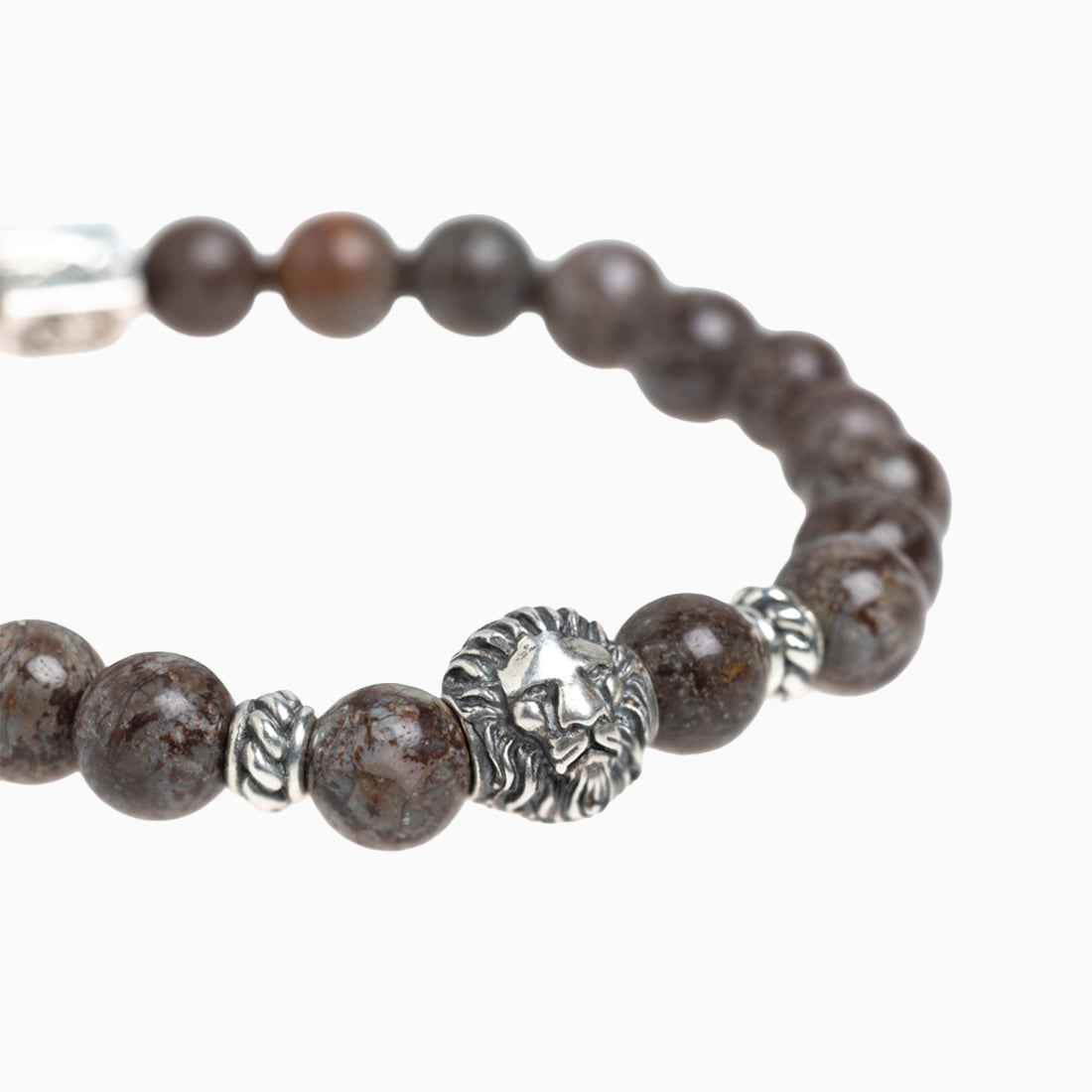 Hoamat-Armband "Chiemgaulöwe" brauner Achat