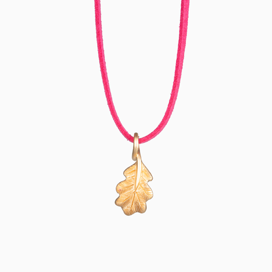 Ketten-Anhänger "Eichel mit Eichblatt" Sterlingsilber Gelbgold vergoldet in der Frühlings-Edition