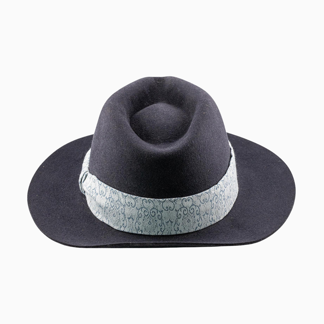 Fedora Hut Deep Navyblu aus Hasenhaar | UNIKAT | handgefertigt by JULIEN SCHAEDEL | MAMMA BAVARIA KOLLEKTIV