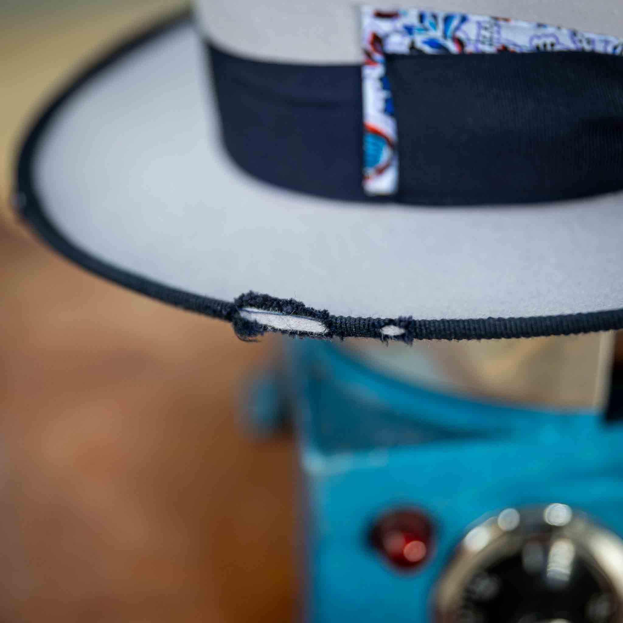 Fedora Hut Light Grey aus Hasenhaar | UNIKAT | handgefertigt by JULIEN SCHAEDEL | MAMMA BAVARIA KOLLEKTIV